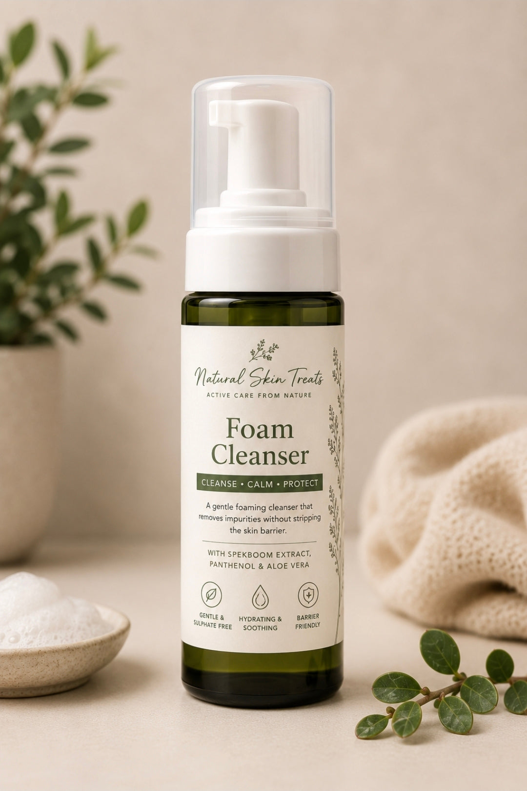 Natural Foaming Cleanser & Make-up Remover 150ml